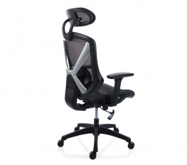 Scaun ergonomic 30.12.66, mecanism syncron, suport lombar, brate reglabile, tetiera reglabila